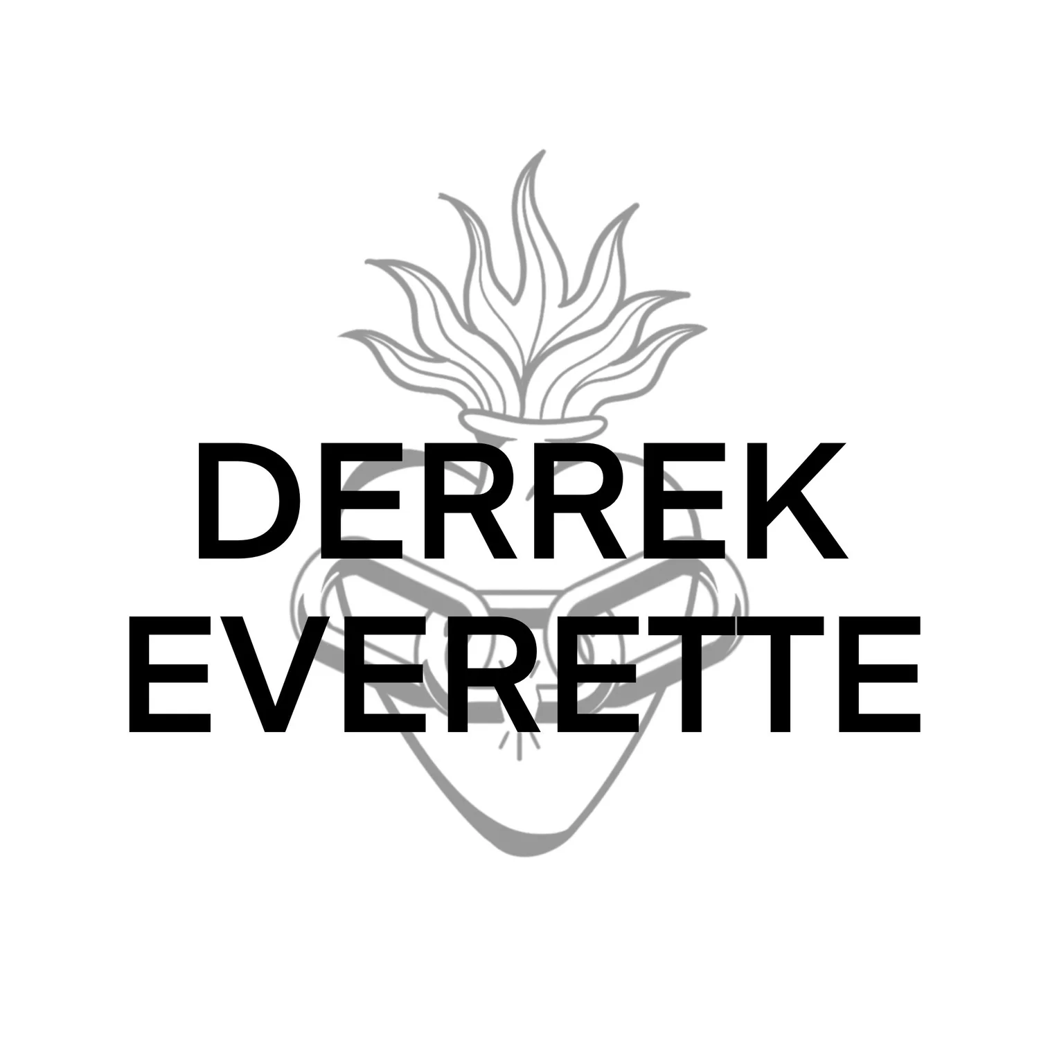 Derrek Everette — flaming heart artist card