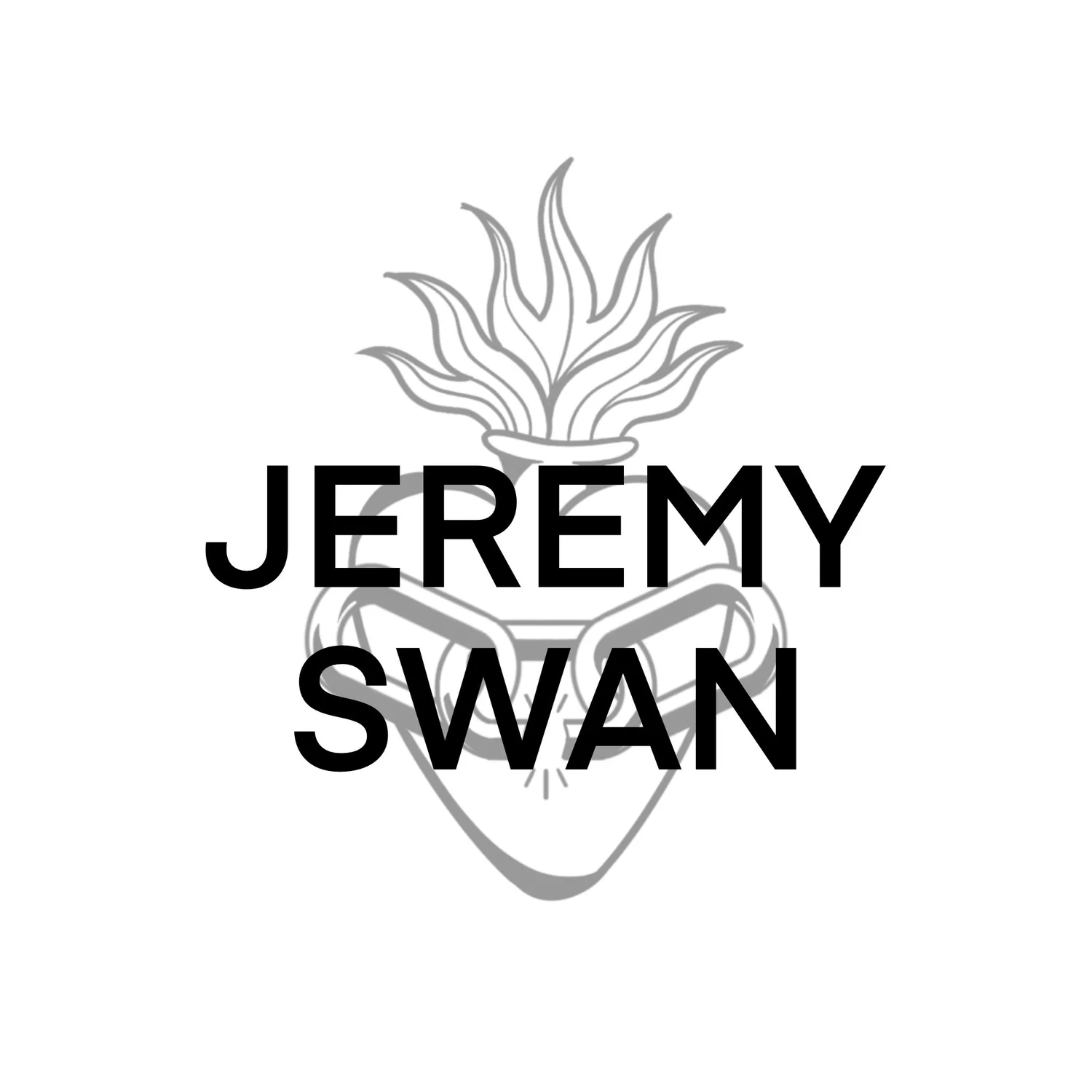 Jeremy Swan — flaming heart artist card