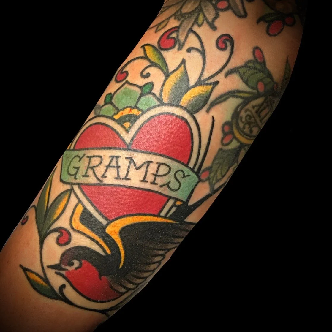 Bird tattoo by Jeremy Swan
